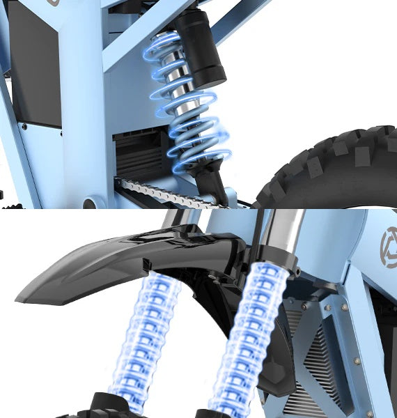 Front hydraulic, rear air