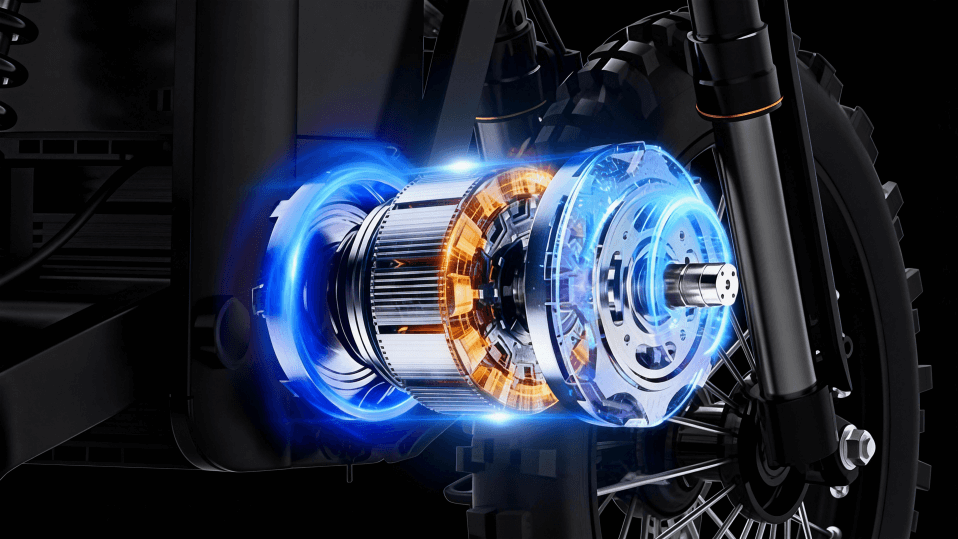 Powerful torque and smooth control, top speed up to 37 mph