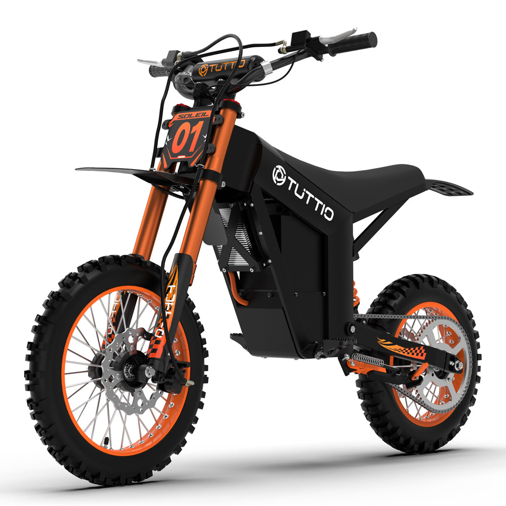 Tuttio Soleil01 - Orange Electric Mini Bike for Kids & Adults - UL Certification