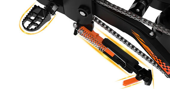 Rugged stability with customizable parking angles.