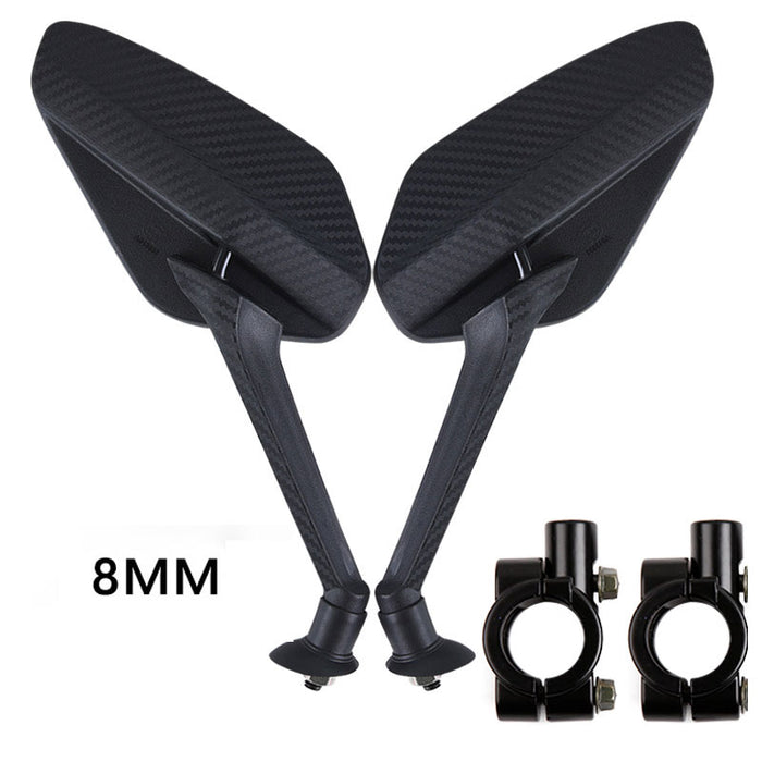 Tuttio Bike Mirror Adjustable Safety Bicycle Rear View Mirrors (Pair)